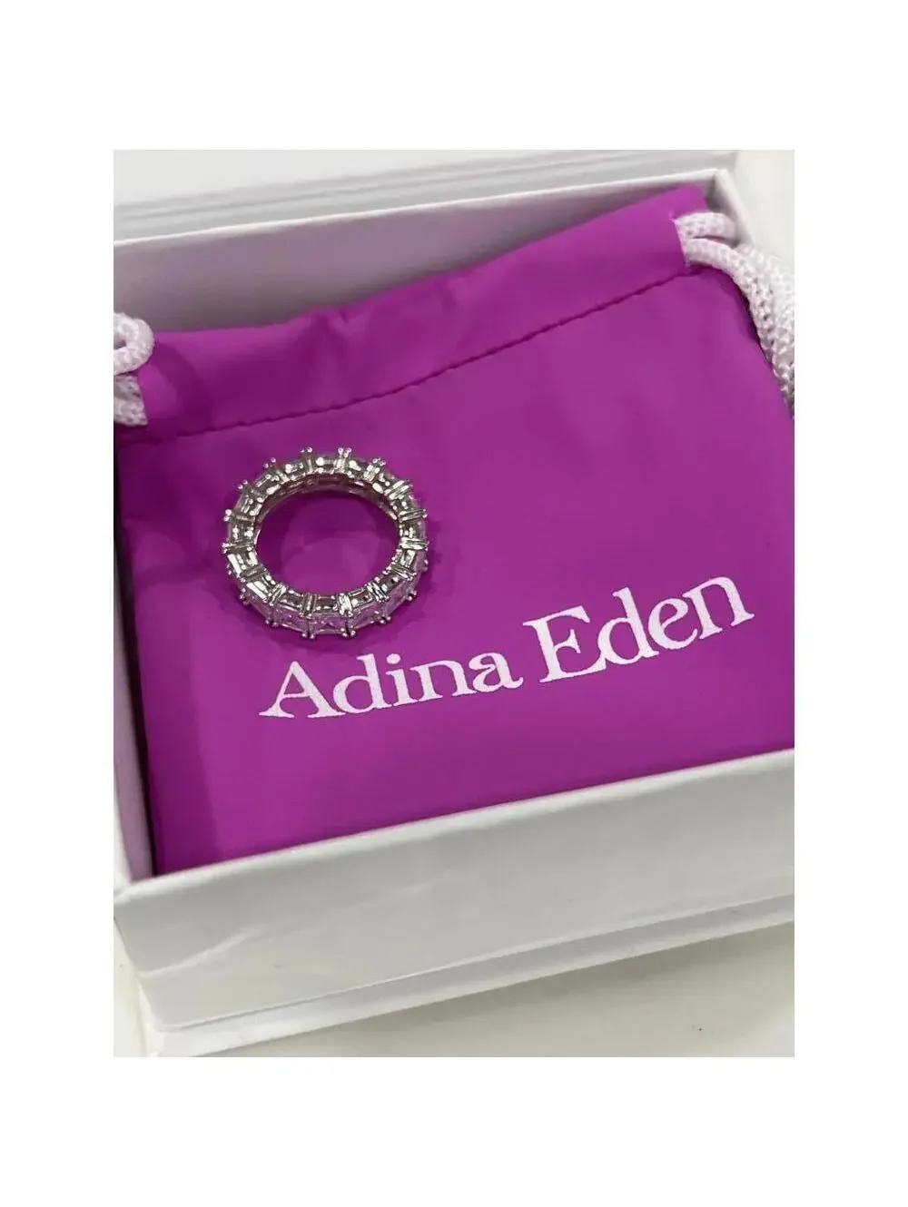 Adina Eden Princess Cut Eternity Band